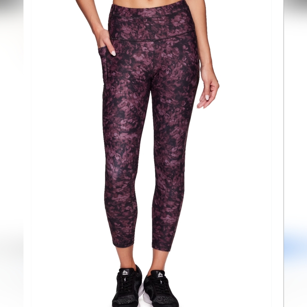 RBX Cropped Moody Floral Active Leggings XXL